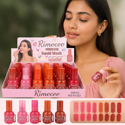 Rimocoo Lip And Cheek Tint Mousee Cheek And Lip Tint 4Pcs Set