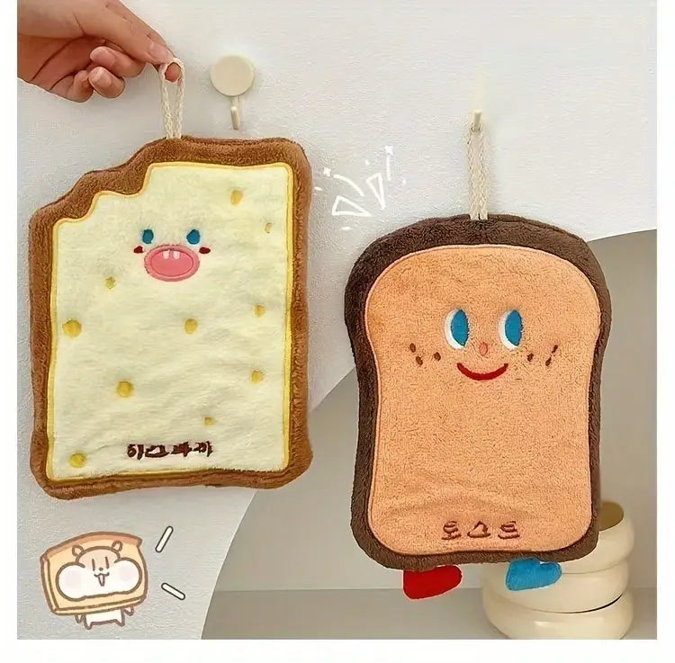 Cartoon Shape Coral Fleece Hand Towel