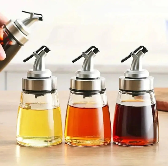 Leak Proof Oil Glass Oil Bottle Seasoning Bottle 100ml