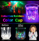 Multicolor LED Glowing Water Glass Inductive Rainbow Color Cup