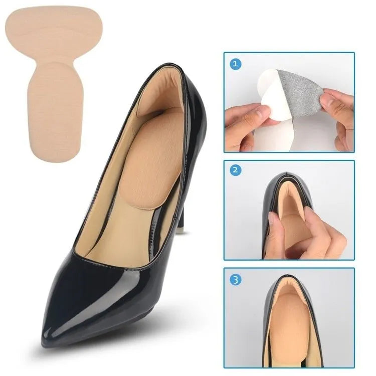 Soft T-Shape High Heel Anti Slip Cushion Shoe Pad