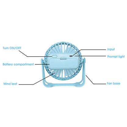 360 Rotating Mini USB Fan