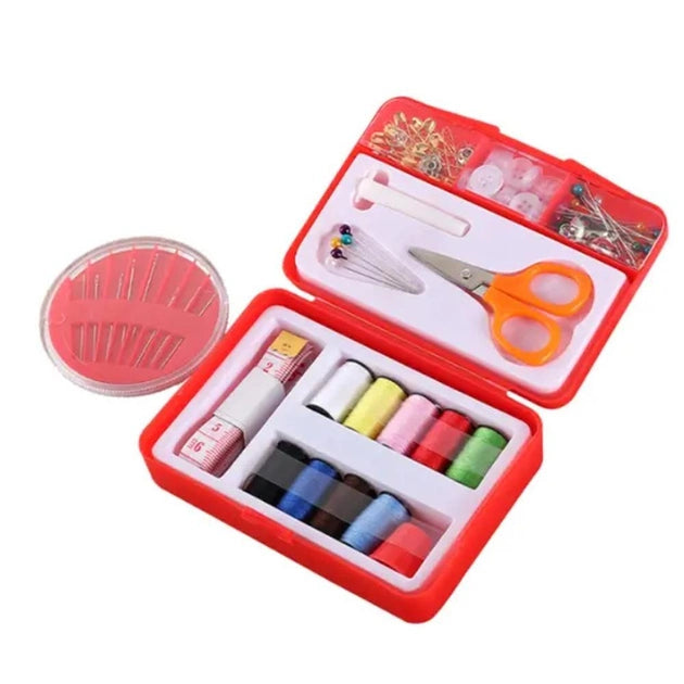 INSTA-SEWING KIT Portable Travel Mini Sewing Kit Scissor Thimble Embroidery Needle Threads Set With Box