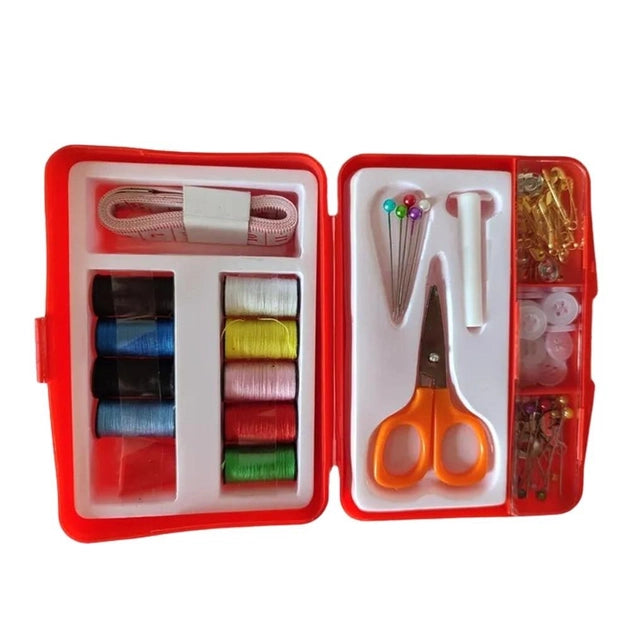 INSTA-SEWING KIT Portable Travel Mini Sewing Kit Scissor Thimble Embroidery Needle Threads Set With Box