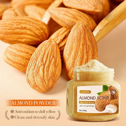 Sadoer Almond Scrub Soft And Exfoliating Bath Salt Scrub 350g