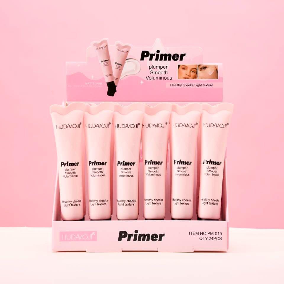 Hudamoji Primer Plumper Smooth Voluminous Healthy Cheeks Light Texture Primer Tube