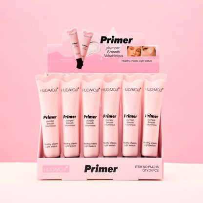 Hudamoji Primer Plumper Smooth Voluminous Healthy Cheeks Light Texture Primer Tube
