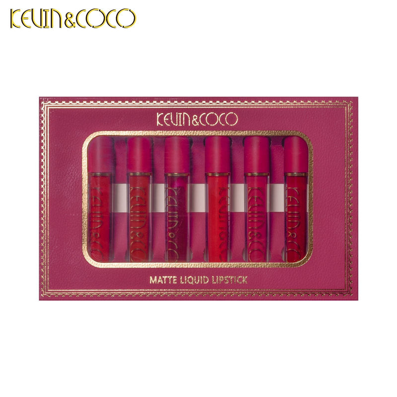 KEVIN & COCO Matte Liquid Lipstick Set of 6Pcs