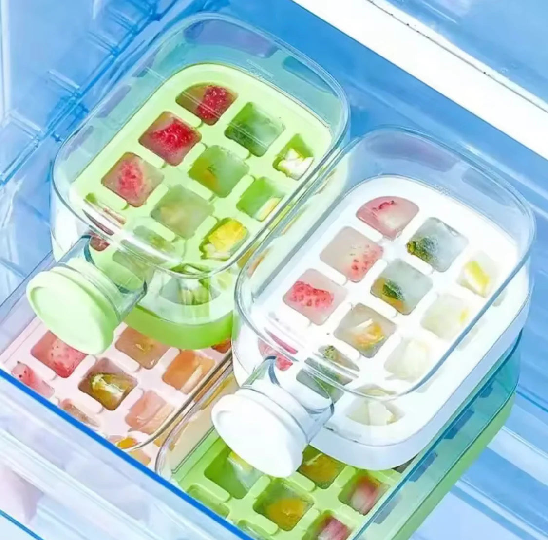 2in1 Ice Maker Ice Cube Bottle
