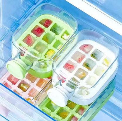 2in1 Ice Maker Ice Cube Bottle