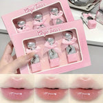 Gege Bear Bow Knot Lip Gloss 3Pcs Set