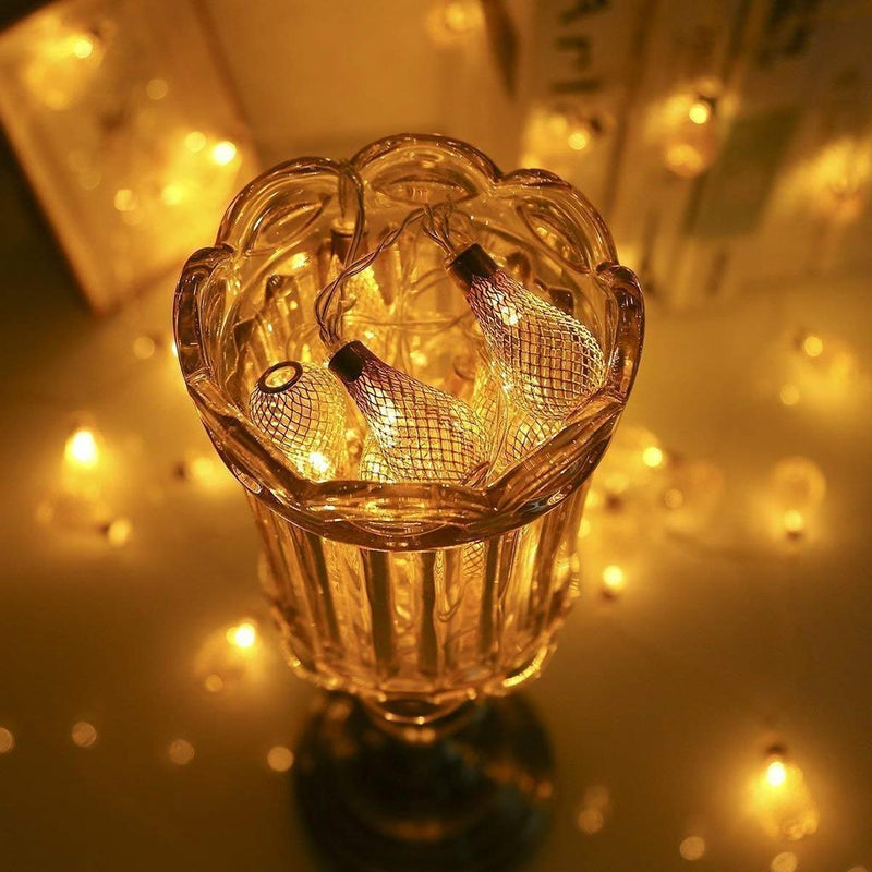 Bulb Style LED String Warm Fairy Light USB & AA Battery Operated