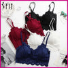 Beautygirl Pack of 2 Lace V Neck Crochet Bralette Crop Tops Bra-343