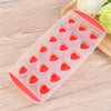 Silicone Heart Shape Ice Tray Soft 18 Grids Ice Mold Tray