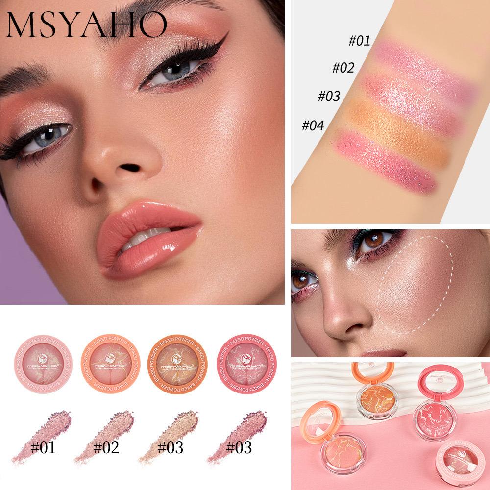 MSYAHO Baked Powder Terra Cota Blush 4Pcs Set