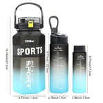 Sports Colorful Premium Quality Water Bottle 3pcs Set