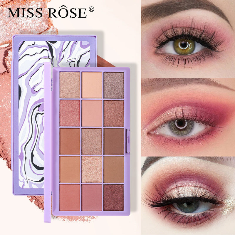 Miss Rose New Nude Mysterious 15 Color Eyeshadow Palette