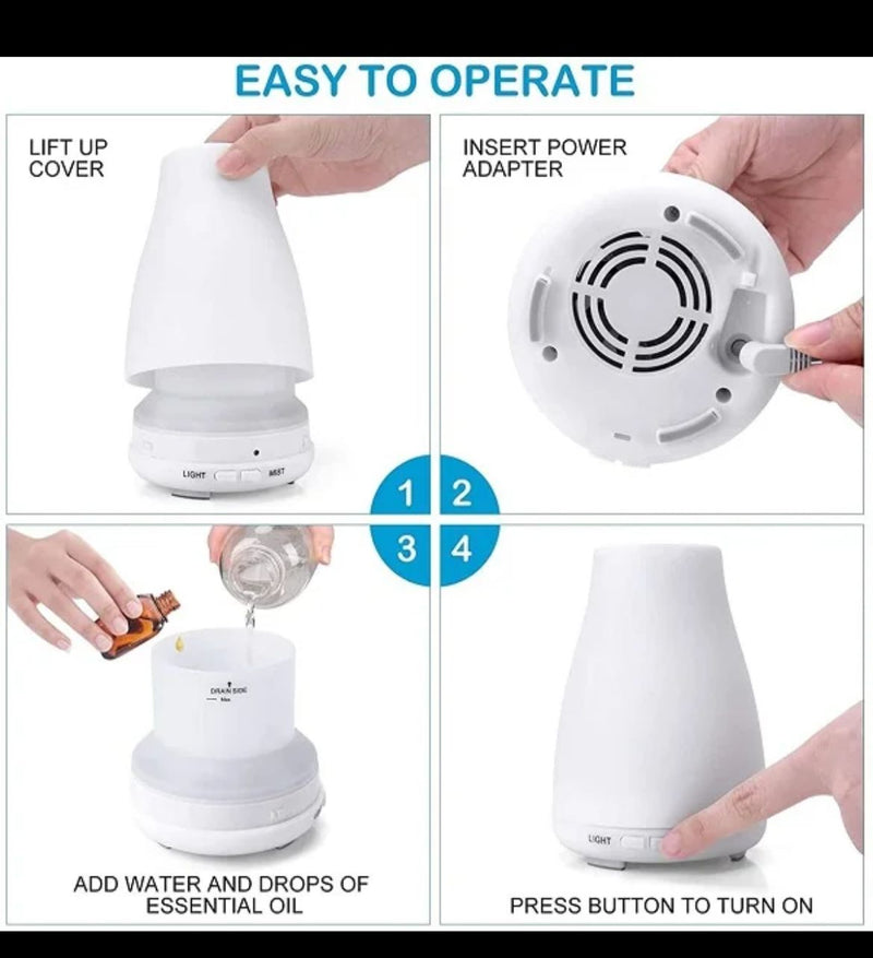 Aroma Diffuser Humidifier With Night Lamp