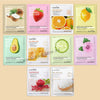 Sadoer 10pcs Face Mask Sheets + Jade Face Roller