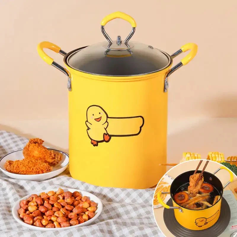 Multifunctional Deep Frying Strainer Pot Non Stick Heavy Duty