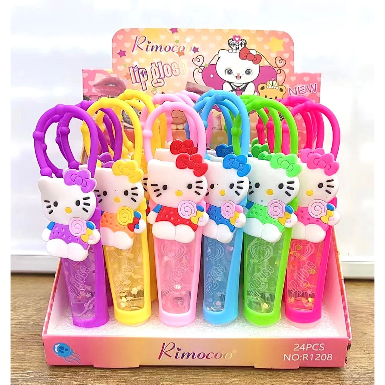 Rimocoo Hello Kitty Cute Rubber Lip Shinner Lip Gloss