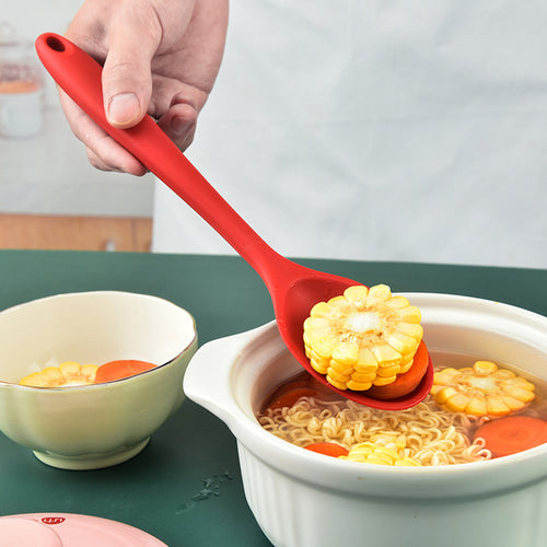 Silicone Spoon Heat Resistant Nonstick Stirring Scoop Mixing Cookware