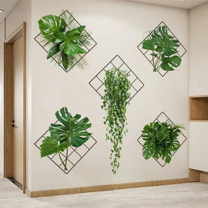 3D Plants Wall Stickers Pack Of 5