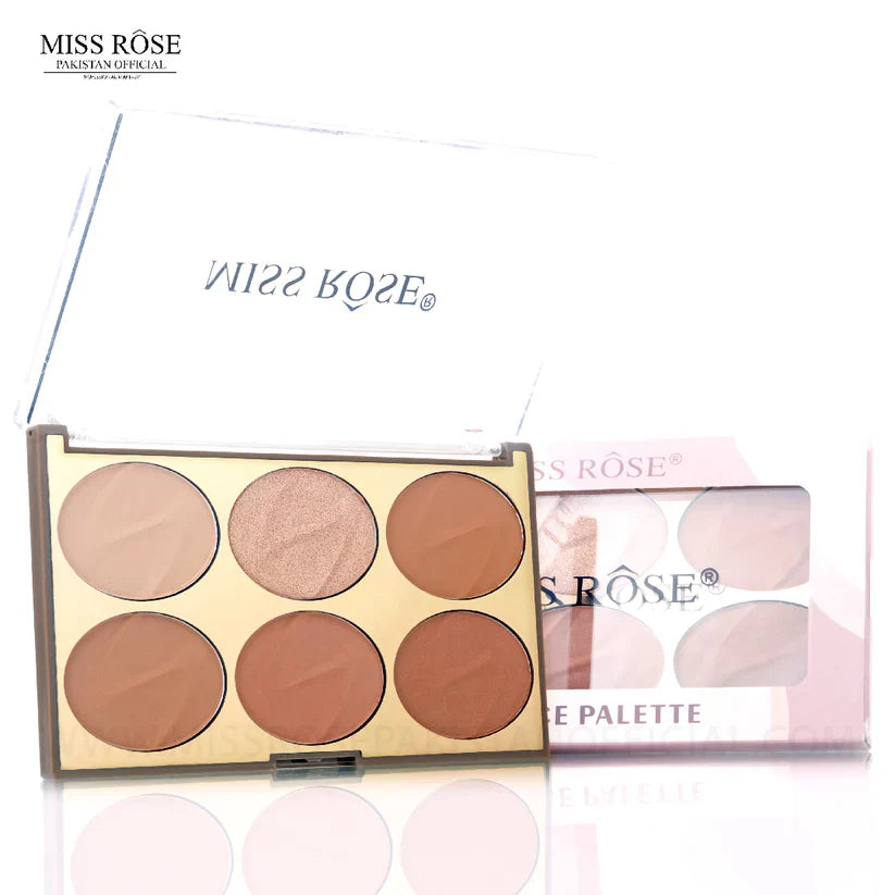 Miss Rose 3D 6 Shades Face Palette