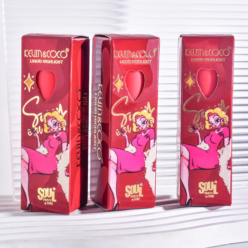 Kevin & Coco Spicy Girl 3-Color Liquid Highlighter Pack Of 3