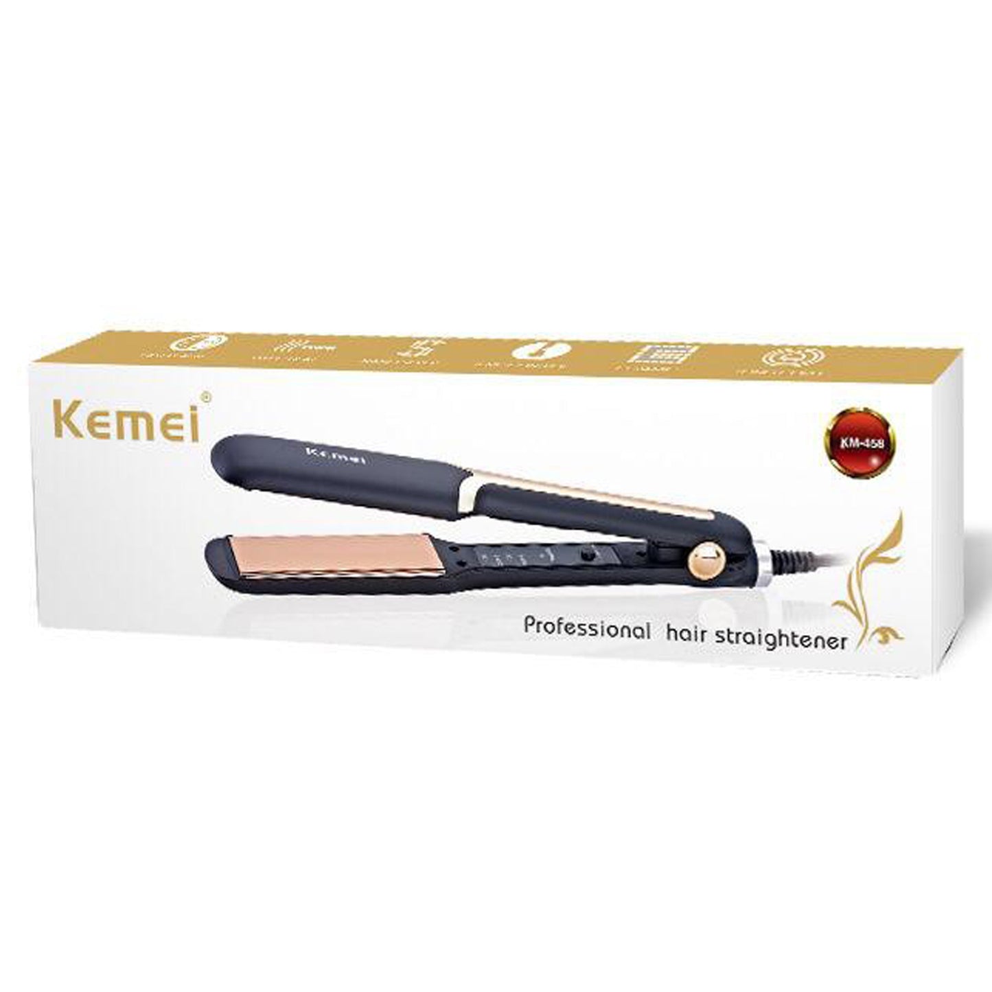 Kemie-458 Professional Hair Straightener