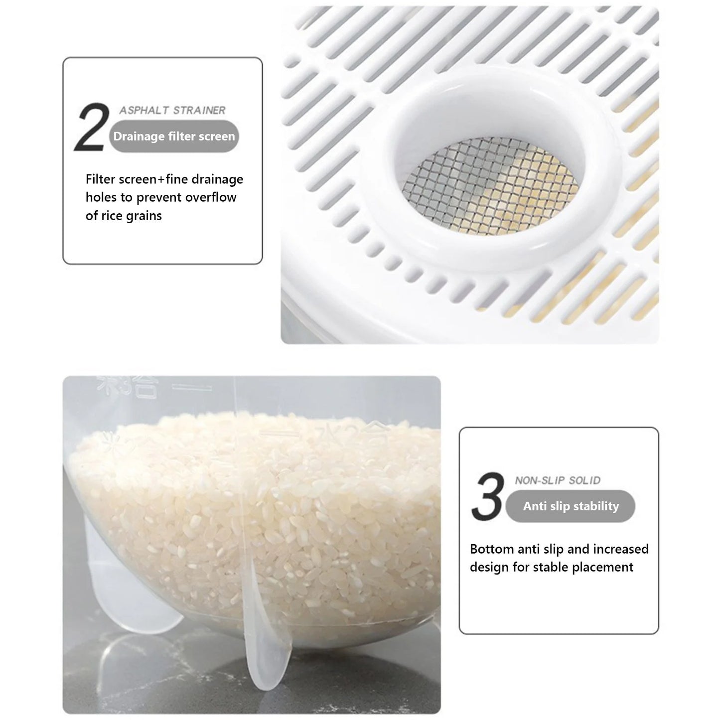 Airtight Rice Grain Storage Container