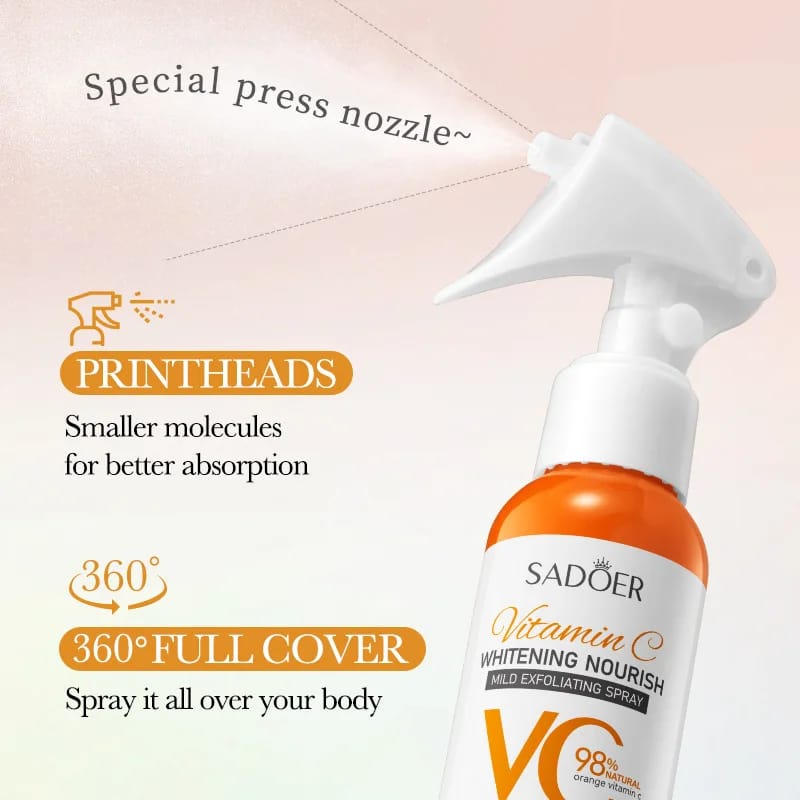 Sadoer Vitamin C Whitening Nourish Mild Exfoliating Spray Nicotinamide Whitening Serum