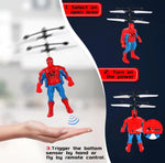 Star Avenger Flying Heroes Character Spider Man With Hand Sensor Control Rechargeable Flying Toy