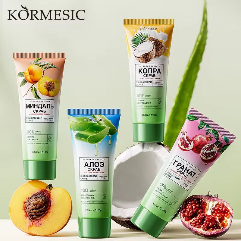 KORMESIC Face Wash Non-Irritating & Hypoallergenic Remove Dirt Acne Oil Makeup Face Scrub Cleanser