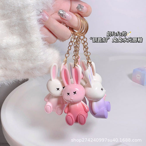 Gege Bear Rabbit Keychain Lip Gloss Shade 03