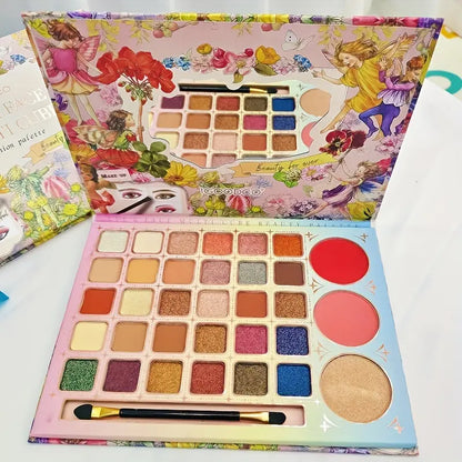 Igoodco 33 Colors Eye And Face Mullti Cube Fashion Palette Beauty For Ever Eyeshadow And Blusher Palette