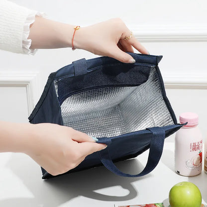 Portable Thermal Insulated Kids Lunch Box Food Bag