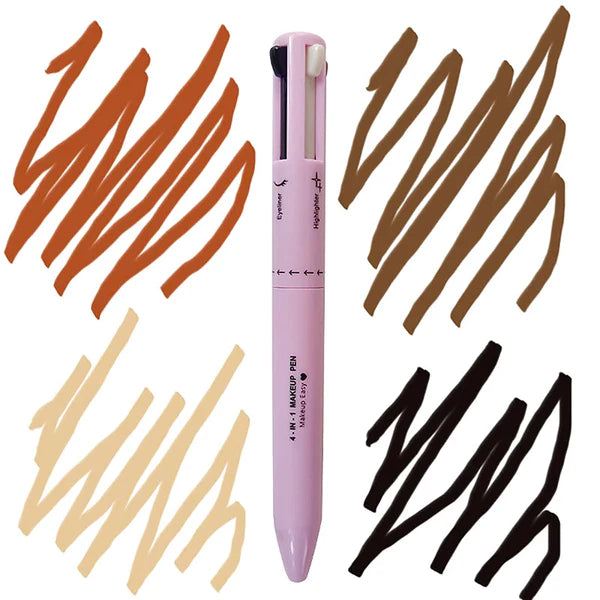 4in1 Makeup Pen Eyeliner Lip Liner Eyebrow Pencil Highlighter