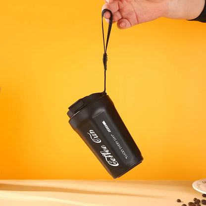 Creative Stainless Steel Thermal Insulated Coffee Cup With LED Temperature Display 380ml