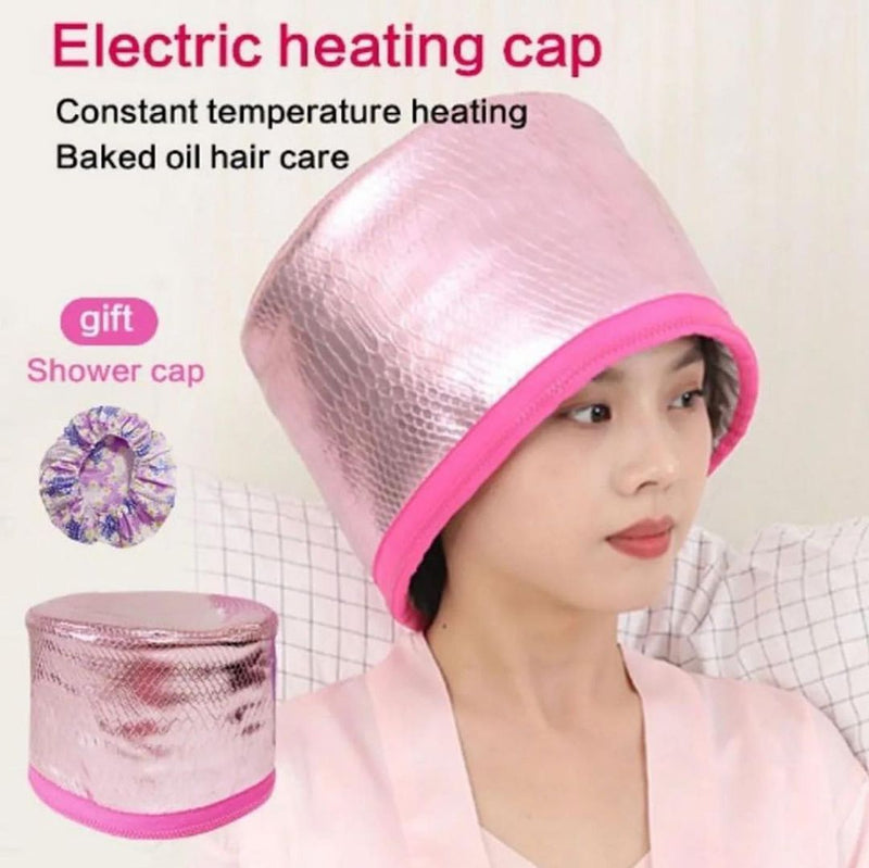 Electric Thermal Hair Steamer Cap for Hair SPA Waterproof Deep Conditioning Thermal Heat Hat Heater