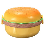 Burger Shape Double Layer Plastic Lunch Box