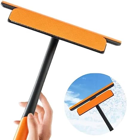 3in1 Glass Wiper with Scrubber and Duster