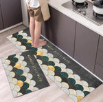 Set Of 2 Anti Slip Floor Mat Washable