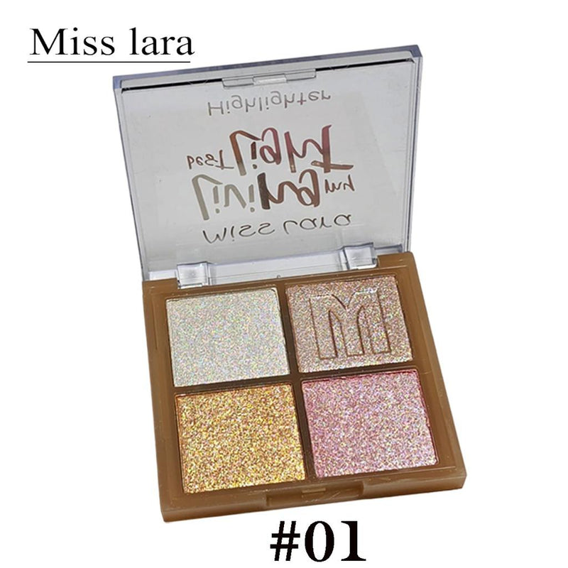 Miss Lara 4 Color Highlighter Palette