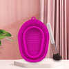 Silicone Foldable Makeup Brush Cleaning Pad Bowl