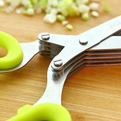 Stainless Steel Multifunction 5 Layers Vegetable & Fruit Cutting Scissors Kitchen Utensils