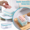 Multifunctional Soap Dispensers Box With Rolling Wheel Soap Draining Storage Box