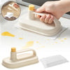 Kitchen Cleaning Magic Brush With Replaceable Disposable Magic Cloth 50Pcs Click And Clean Cleaning Brush