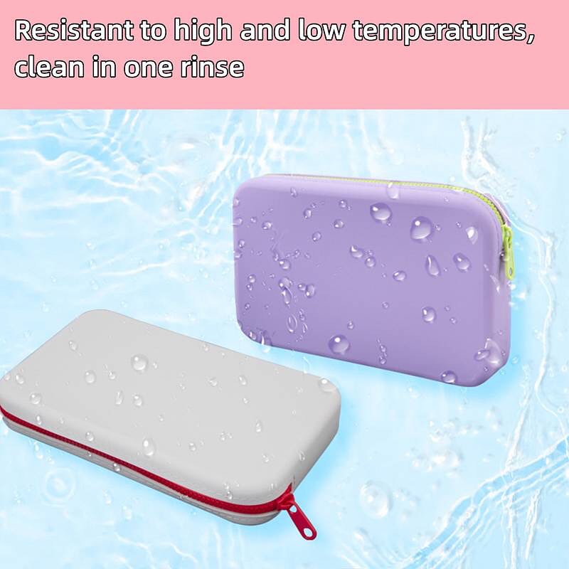 Multifunctional Portable Silicone Travel Pouch Storage Bag WIth Zipper Waterproof