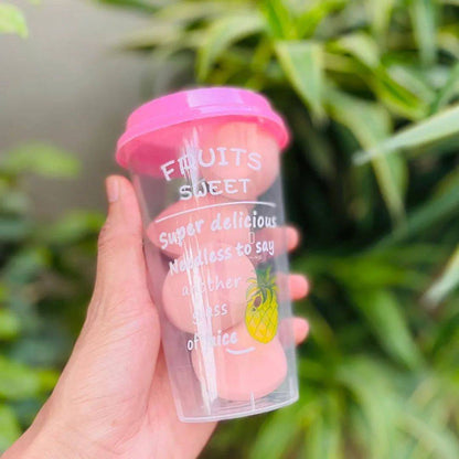 Cute Trendy Fruit Falooda Glass Puff Blender Box